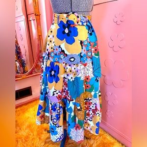 Funky Floral Maxi Skirt